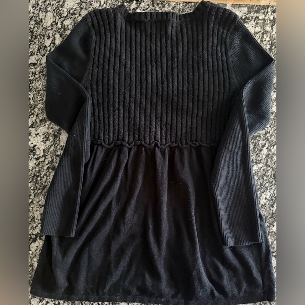 DKNY Black Textured Women's Sweater - Picture 2 of 7